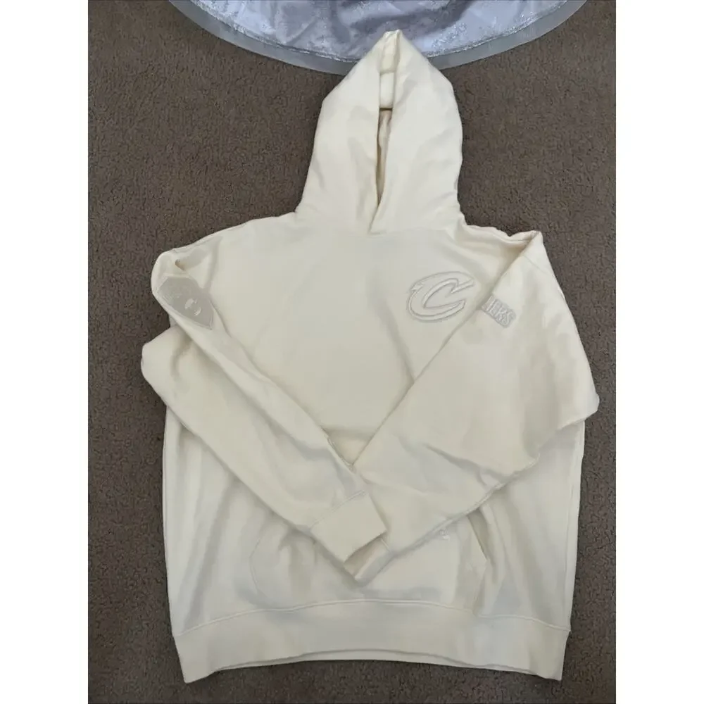 NBA CLEVELAND CAVALIERS NEUTRAL DROP SHOULDER MEN'S PULLOVER HOODI. Size Large - Picture 2 of 11